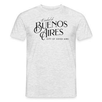 Buenos Aires! - Men's T-Shirt - heather grey - Front - AI Model Male 178 dark (178cm)