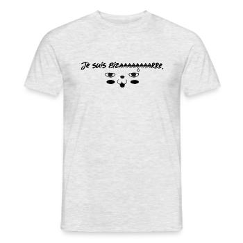 Je suis bizarre - T-shirt homme - gris chiné - Devant - AI Model Male 178 dark (178cm)