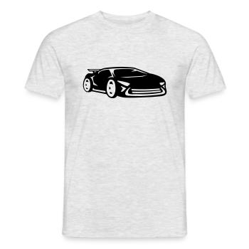 Voiture course voiture de sport racing voiture coo - T-shirt homme - gris chiné - Devant - AI Model Male 178 dark (178cm)