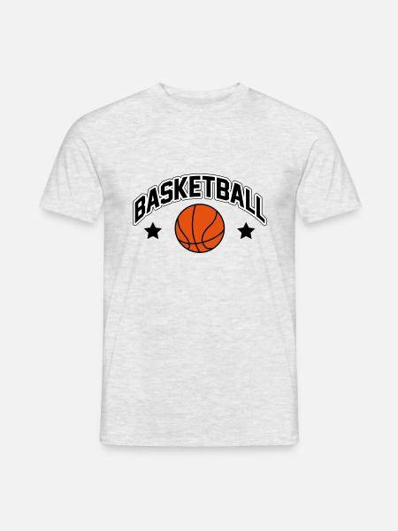 Basketball - Männer T-Shirt - Grau meliert