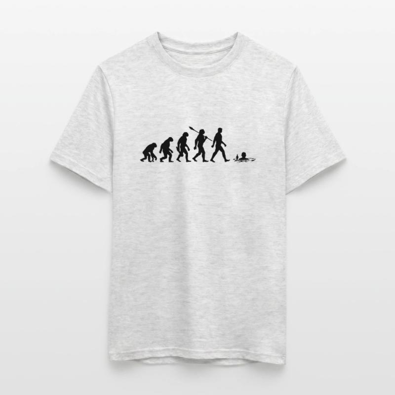 Evolution - Ice baths - Winter bathing - Ice bathing Men’s T-shirt