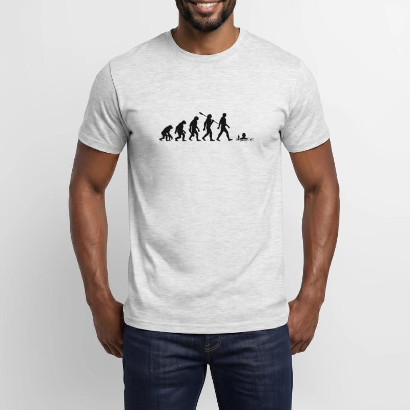 Evolution - Ice baths - Winter bathing - Ice bathing Men’s T-shirt