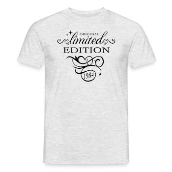 Limited Edition 1984 40th Birthday Gift Ladies - Men's T-Shirt - heather grey - Front - AI Model Male 178 dark (178cm)