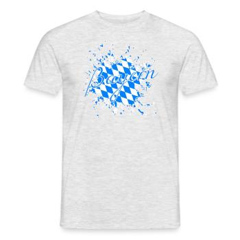 Bayern - Männer T-Shirt - Grau meliert - Vorne - AI Model Male 178 dark (178cm)