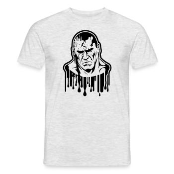School of Hard Blows: Martial Arts - Men's T-Shirt - heather grey - Front - AI Model Male 178 dark (178cm)