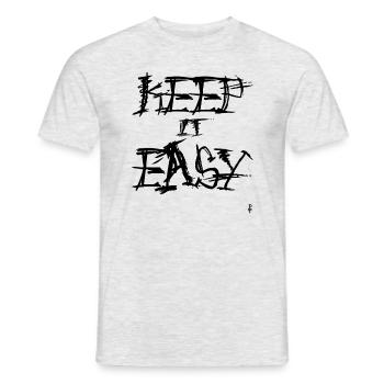Restez simple - T-shirt homme - gris chiné - Devant - AI Model Male 178 dark (178cm)