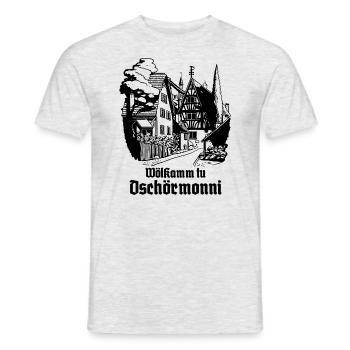 Le Village : Bienvenue en Allemagne - T-shirt homme - gris chiné - Devant - AI Model Male 178 dark (178cm)