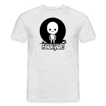 You're all annoying, stick figures - Men's T-Shirt - heather grey - Front - AI Model Male 178 dark (178cm)