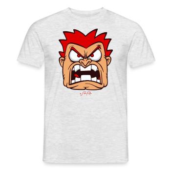 La folie idiote et incontrôlée est la meilleure - T-shirt homme - gris chiné - Devant - AI Model Male 178 dark (178cm)