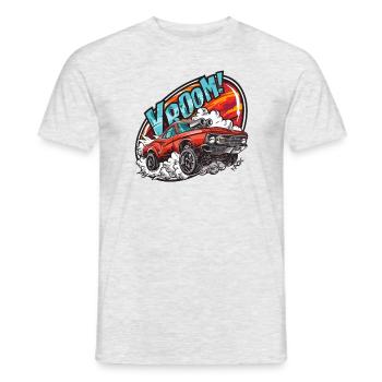 Monster Truck Drag Race Muscle Car - Men's T-Shirt - heather grey - Front - AI Model Male 178 dark (178cm)