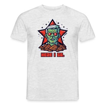 Here I go, here I come - Men's T-Shirt - heather grey - Front - AI Model Male 178 dark (178cm)