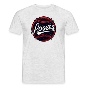 Team für Verlierer - Männer T-Shirt - Grau meliert - Vorne - AI Model Male 178 dark (178cm)