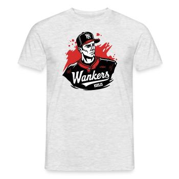 Parody Baseball Softball Team Limp Noodles - Men's T-Shirt - heather grey - Front - AI Model Male 178 dark (178cm)