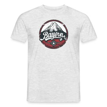 Nature and mountains in Bavaria - Men's T-Shirt - heather grey - Front - AI Model Male 178 dark (178cm)
