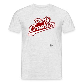 Team Party Crashers - Men's T-Shirt - heather grey - Front - AI Model Male 178 dark (178cm)