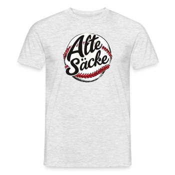 Équipe parodique de baseball : Old Sacks - T-shirt homme - gris chiné - Devant - AI Model Male 178 dark (178cm)