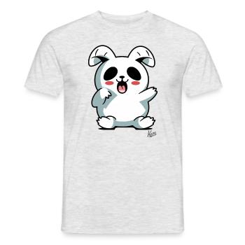 Another bunny and super-cute and cool bunny - Men's T-Shirt - heather grey - Front - AI Model Male 178 dark (178cm)