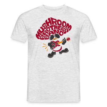 mushroom brothers band - Men's T-Shirt - heather grey - Front - AI Model Male 178 dark (178cm)