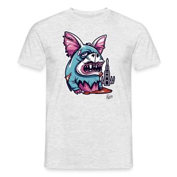 Monster Creature - Men's T-Shirt - heather grey - Front - AI Model Male 178 dark (178cm)