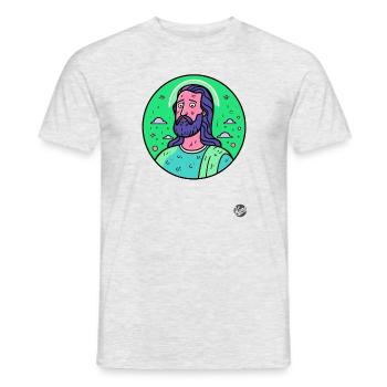 The doubted Saviour Jesus Christ - Men's T-Shirt - heather grey - Front - AI Model Male 178 dark (178cm)
