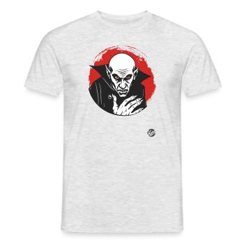 Horreur Effrayant Nosferatu Vampire - T-shirt homme - gris chiné - Devant - AI Model Male 178 dark (178cm)