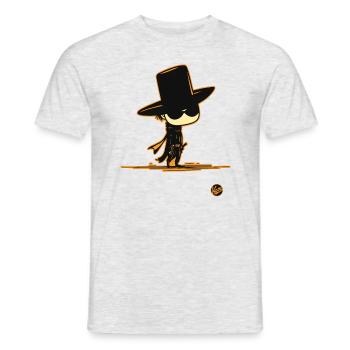 Kleiner Z – Western-Held - Männer T-Shirt - Grau meliert - Vorne - AI Model Male 178 dark (178cm)