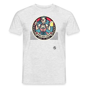 Un de plus, pouce levé Dirndl fille avec de la bière - T-shirt homme - gris chiné - Devant - AI Model Male 178 dark (178cm)