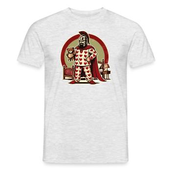 Grumpy Spartan in heart pajamas - Men's T-Shirt - heather grey - Front - AI Model Male 178 dark (178cm)