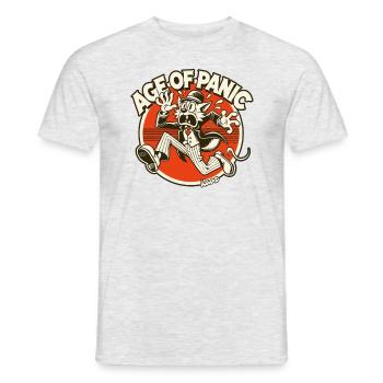 Dandy chat à l’ère de la panique - T-shirt homme - gris chiné - Devant - AI Model Male 178 dark (178cm)