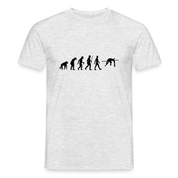 Saut en hauteur athlétisme évolution saut en hauteur - T-shirt homme - gris chiné - Devant - AI Model Male 178 dark (178cm)