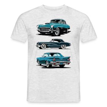 Vintage cars. Classic cars. - Men's T-Shirt - heather grey - Front - AI Model Male 178 dark (178cm)