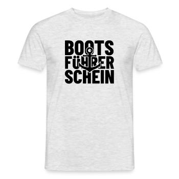 Bootsführerschein - Männer T-Shirt - Grau meliert - Vorne - AI Model Male 178 dark (178cm)