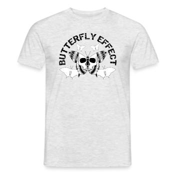 Butterfly Effect - Männer T-Shirt - Grau meliert - Vorne - AI Model Male 178 dark (178cm)