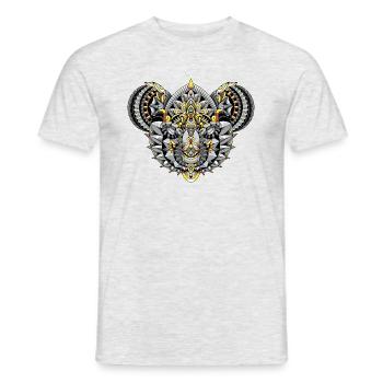 Mandala de l'ours koala - T-shirt homme - gris chiné - Devant - AI Model Male 178 dark (178cm)