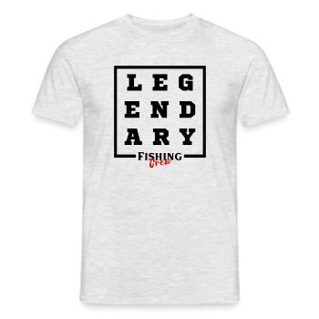 Legendary Fishing Crew - Männer T-Shirt - Grau meliert - Vorne - AI Model Male 178 dark (178cm)