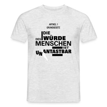 Un touchable - Men's T-Shirt - heather grey - Front - AI Model Male 178 dark (178cm)