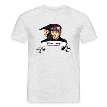 Doppio (JoJo's Bizarre Abenteuer Teil 5) - Männer T-Shirt - Grau meliert - Vorne - AI Model Male 178 dark (178cm)