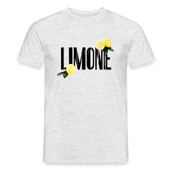 lime - Men's T-Shirt - heather grey - Front - AI Model Male 178 dark (178cm)