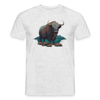 Mammifère - T-shirt homme - gris chiné - Devant - AI Model Male 178 dark (178cm)