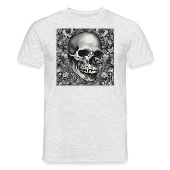 Gothic Anatomy - Männer T-Shirt - Grau meliert - Vorne - AI Model Male 178 dark (178cm)