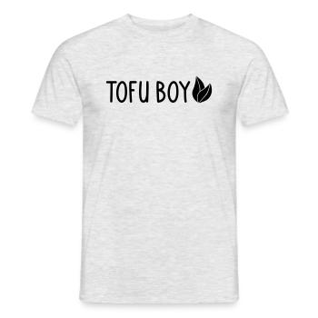 Tofu Boy - T-shirt homme - gris chiné - Devant - AI Model Male 178 dark (178cm)