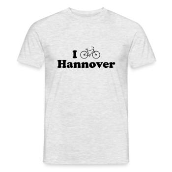 vélo Hanovre - T-shirt homme - gris chiné - Devant - AI Model Male 178 dark (178cm)