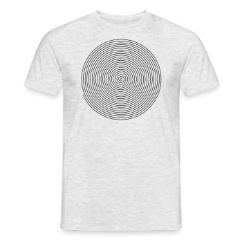 spiral - Men's T-Shirt - heather grey - Front - AI Model Male 178 dark (178cm)