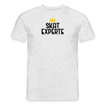 Skat Experte Kartenspiel - Kartenspiel - Skat - Ka - Männer T-Shirt - Grau meliert - Vorne - AI Model Male 178 dark (178cm)