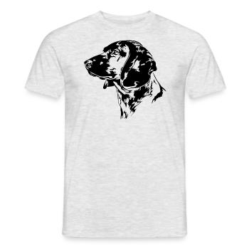 BAVARIAN MOUNTAIN SWEAT DOG Hunting Dogs Wilsigns - Men's T-Shirt - heather grey - Front - AI Model Male 178 dark (178cm)