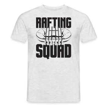 Tenue d’escouade de rafting pour les équipes de navigation de plaisance dans les montagnes - T-shirt homme - gris chiné - Devant - AI Model Male 178 dark (178cm)