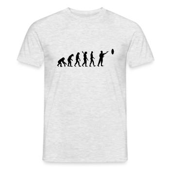 evolution DARTS DART DARTEN b - Männer T-Shirt - Grau meliert - Vorne - AI Model Male 178 dark (178cm)