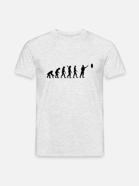 evolution DARTS DART DARTEN b - Männer T-Shirt - Grau meliert
