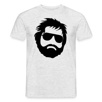 Alan Hangover Wolfpack - schwarz - Männer T-Shirt - Grau meliert - Vorne - AI Model Male 178 dark (178cm)