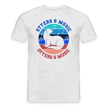 Otters ironisches Sprichwort Musiker Musikschule - Männer T-Shirt - Grau meliert - Vorne - AI Model Male 178 dark (178cm)